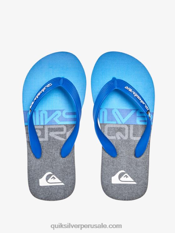 Quiksilver N8LNT2207 Niños negro/azul/gris 8-16 chanclas molokai panel
