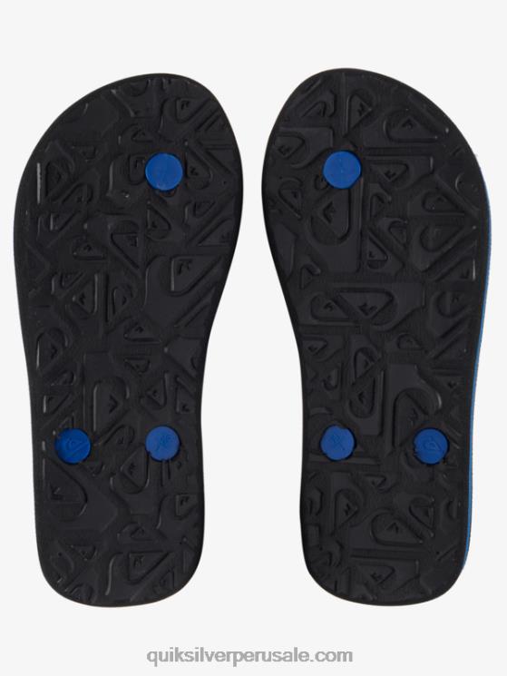 Quiksilver N8LNT2207 Niños negro/azul/gris 8-16 chanclas molokai panel