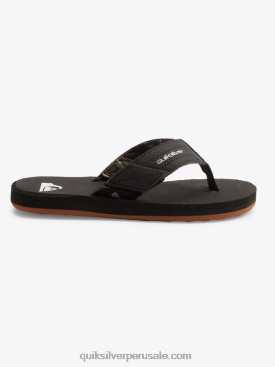 Quiksilver N8LNT2210 Niños marrón oscuro 8-16 sandalias carver switch