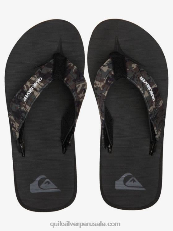 Quiksilver N8LNT2210 Niños marrón oscuro 8-16 sandalias carver switch