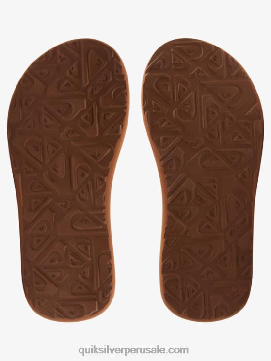 Quiksilver N8LNT2210 Niños marrón oscuro 8-16 sandalias carver switch