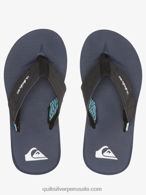 Quiksilver N8LNT2212 Niños azul 3 8-16 sandalias carver switch