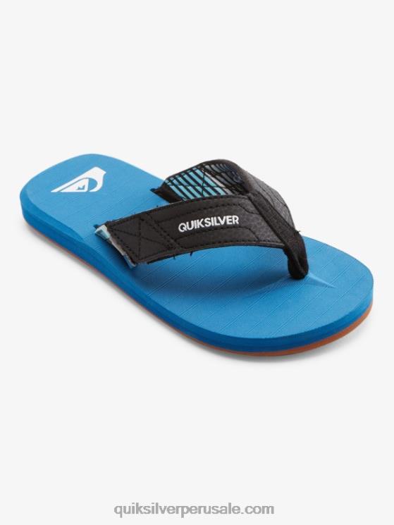 Quiksilver N8LNT2213 Niños azul 2 8-16 sandalias carver switch