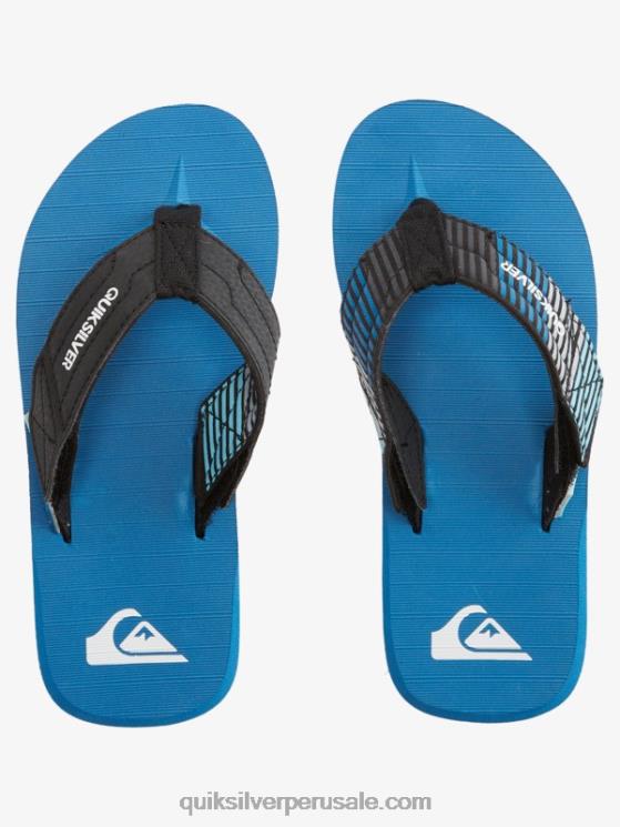 Quiksilver N8LNT2213 Niños azul 2 8-16 sandalias carver switch