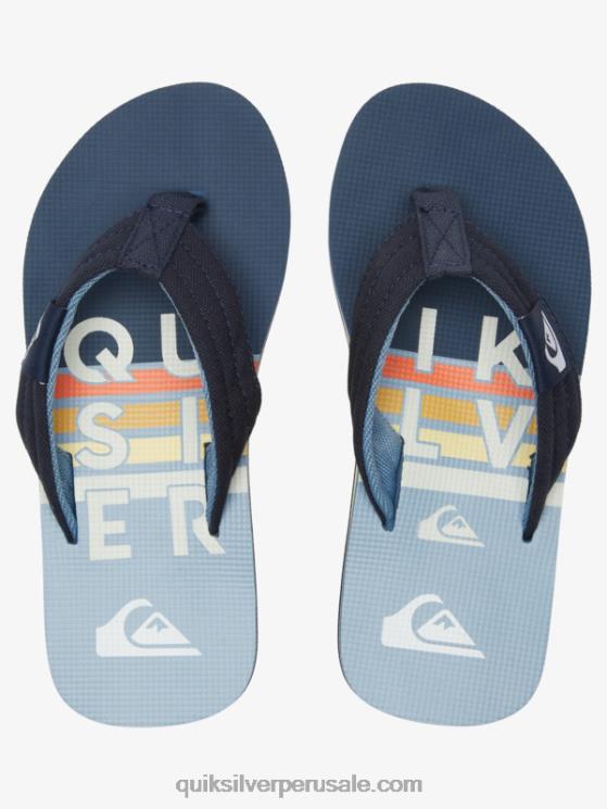 Quiksilver N8LNT2250 Niños azul 3 Sandalia básica niño molokai layback 8-16
