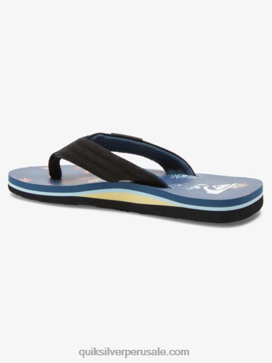Quiksilver N8LNT2251 Niños azul 4 Sandalia básica niño molokai layback 8-16