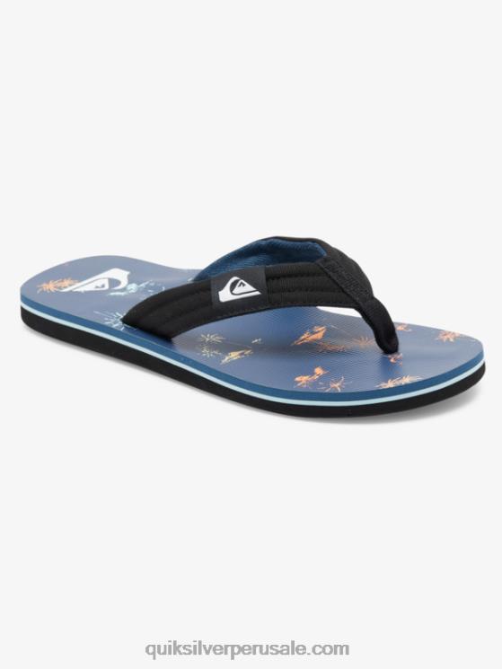 Quiksilver N8LNT2251 Niños azul 4 Sandalia básica niño molokai layback 8-16