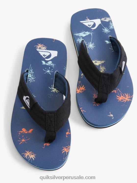 Quiksilver N8LNT2251 Niños azul 4 Sandalia básica niño molokai layback 8-16