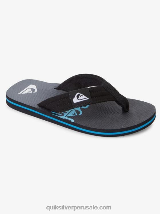 Quiksilver N8LNT2254 Niños negro Sandalia básica niño molokai layback 8-16