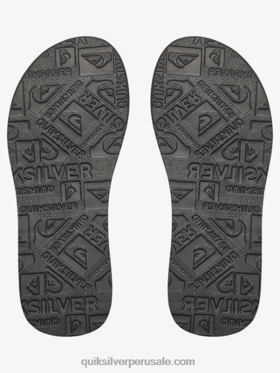 Quiksilver N8LNT2283 Niños demitasse - sólido 8-16 sandalias carver de piel de ante