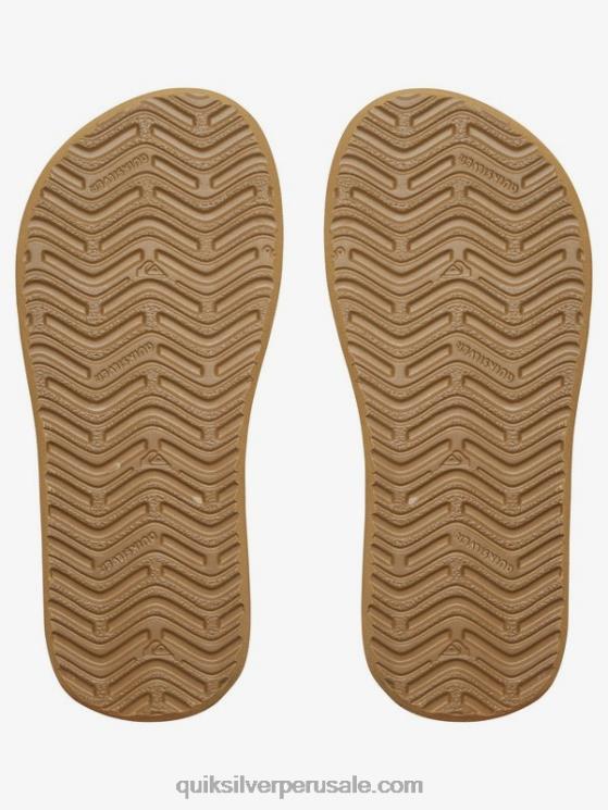 Quiksilver N8LNT2284 Niños bronceado - sólido 8-16 sandalias con llave inglesa