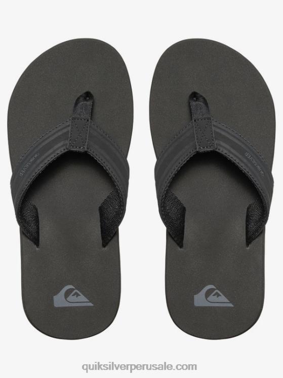 Quiksilver N8LNT2285 Niños marrón oscuro 8-16 sandalias con llave inglesa