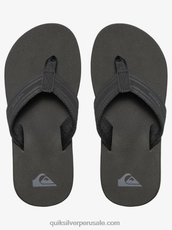 Quiksilver N8LNT2285 Niños marrón oscuro 8-16 sandalias con llave inglesa